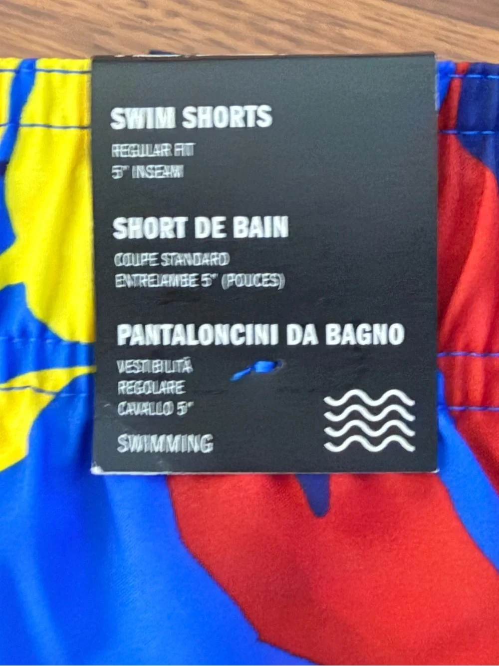 adidas Blue Tropical Floral Swim Trunks size Large